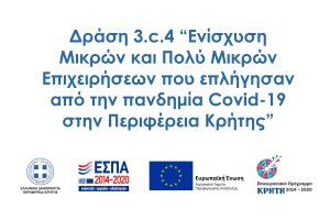Ενίσχηση ΜΜΕ περιφέρειας Κρήτης λόγο covid 19